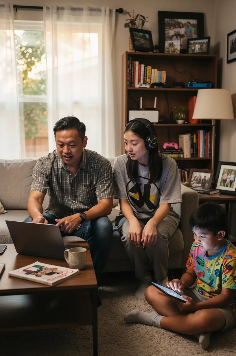 Tech expert recording an educational video tutorial aimed at simplifying software concepts for Canadian users.