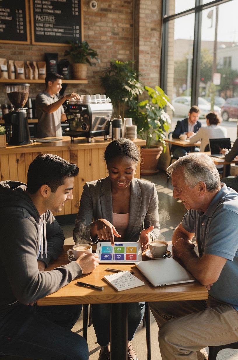 A person using a laptop with clear, simple software interface icons displayed, representing accessible technology guidance for non-technical users in Canada.